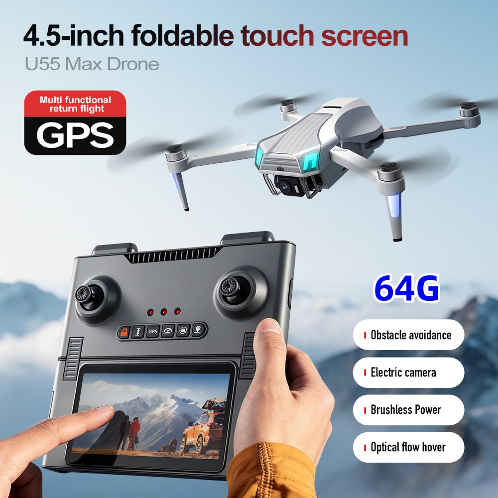 Dron GPS NCZOBOE U55 con Contr - Drone Gimbal 3 Axis reseña y precio